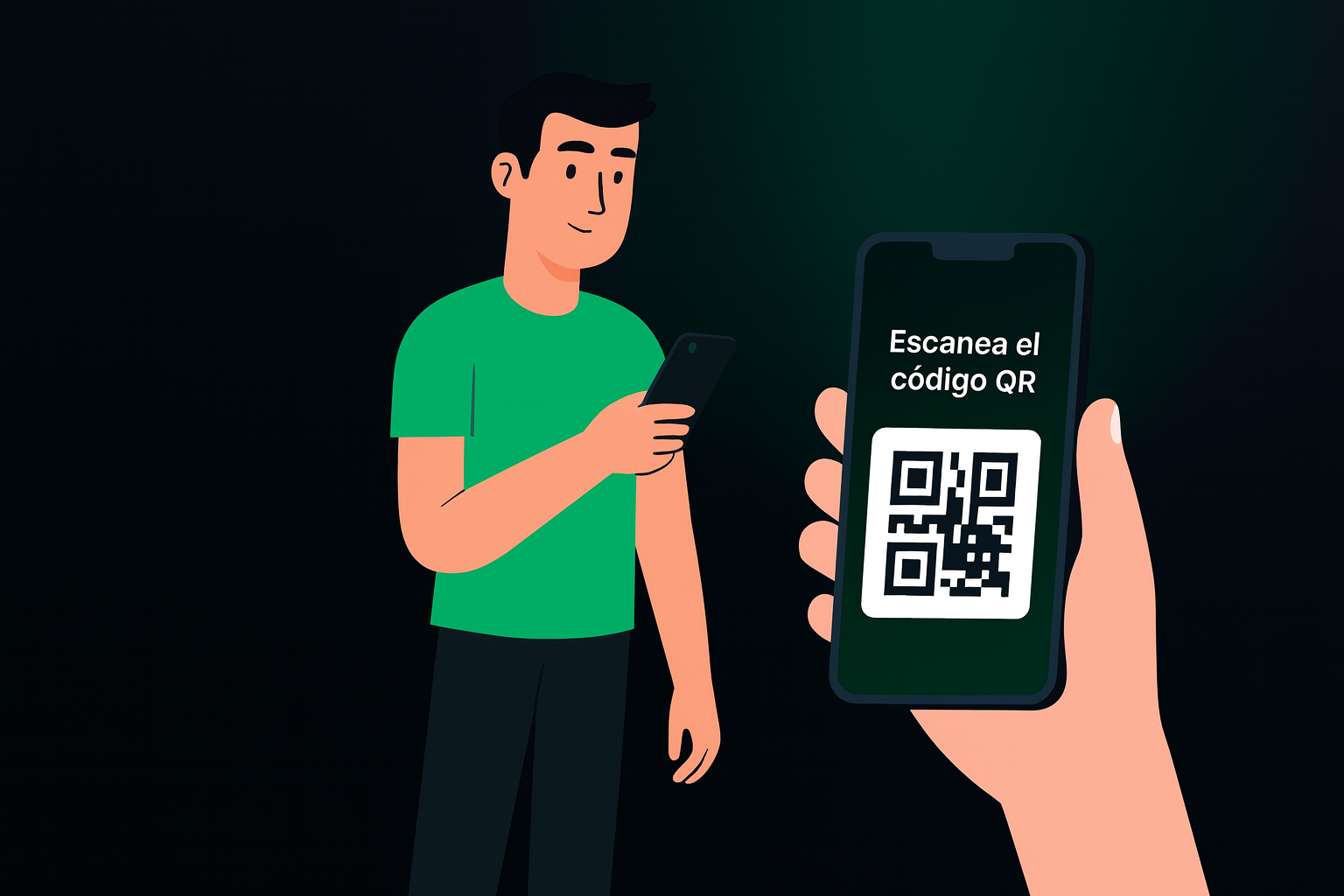 Escaneo de QR en puerta